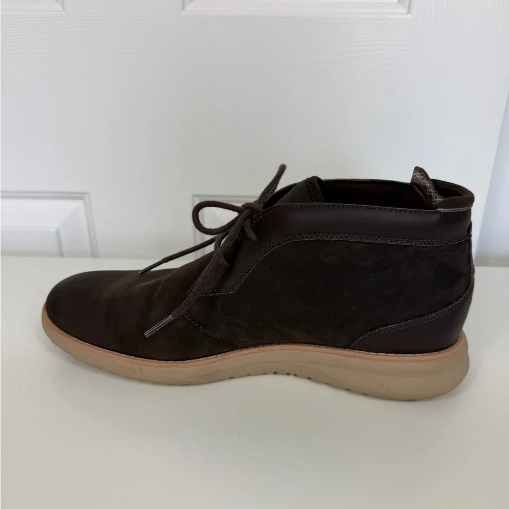 UGG Union Chukka Boots Men's 11.5 Brown Nubuck Comfort Waterproof Plain Toe - Picture 10 of 11